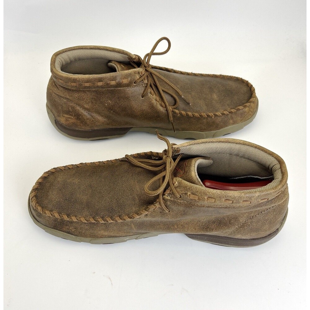 Twisted X Original Chukka Boots Mens Sz 13 Brown Leather Lace Up Driving WDM0001 - Picture 6 of 11